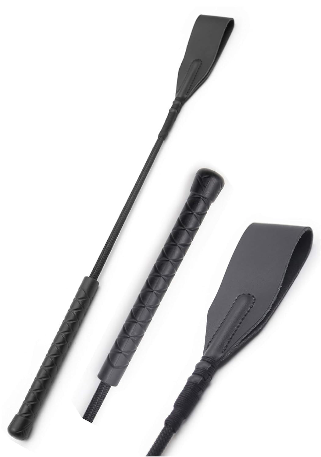 18-Inch Professional Equestrian Riding Crop – Fiberglass Shaft + Anti-Slip Grip + Precision Control Design