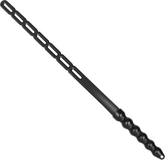 20” Breathable Equestrian Riding Whip – Hollow Design with Ergonomic Wavy Handle, Lightweight & Durable