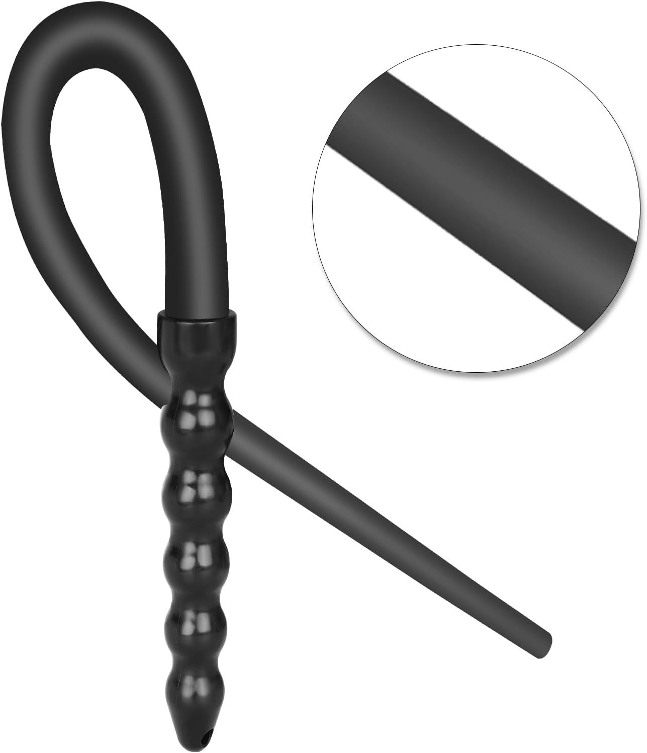 20-Inch Straight Handle Riding Whip – Textured Anti-Slip Grip Training Stick