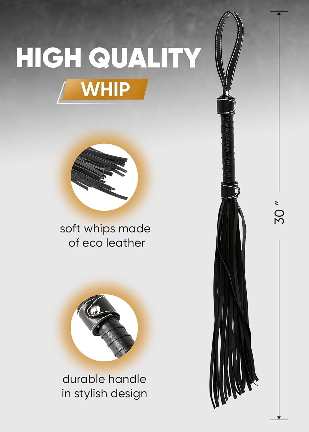 Multifunctional Horse Riding Crop & Leather Tassel Whip Combo Set